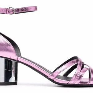 🙏🏻🤩👍🏻 up to 50% off: Salvatore Ferragamo Mirrored “Flamingo” Heel Sandal